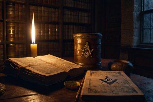ancient Masonic lodge interior